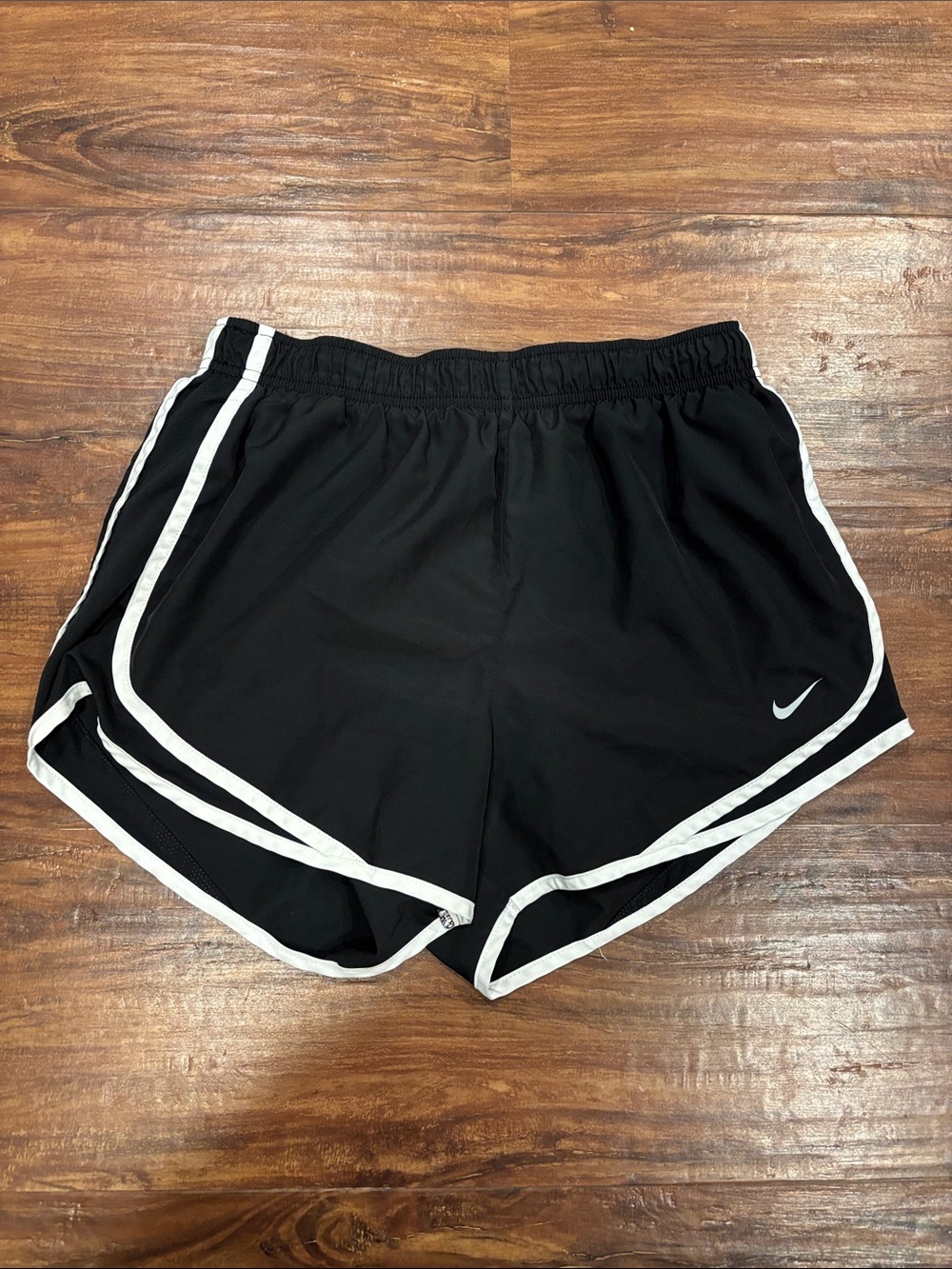 Nike Black Women's Athletic Shorts with White Trim